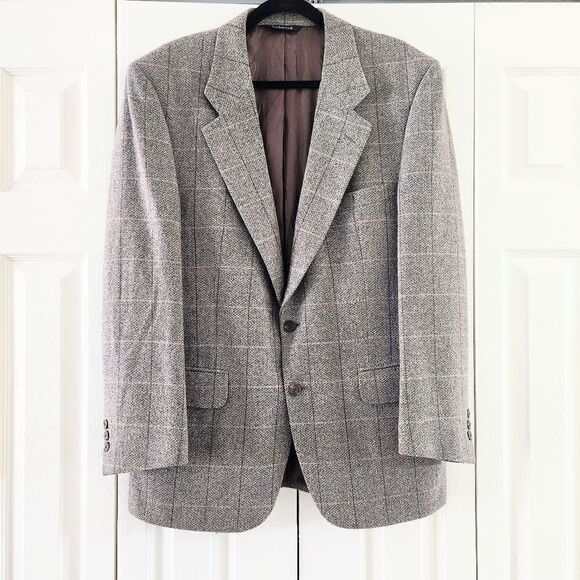 Burberry Jackets & Blazers - Burberry Vintage Tan Tweed Men's Blazer